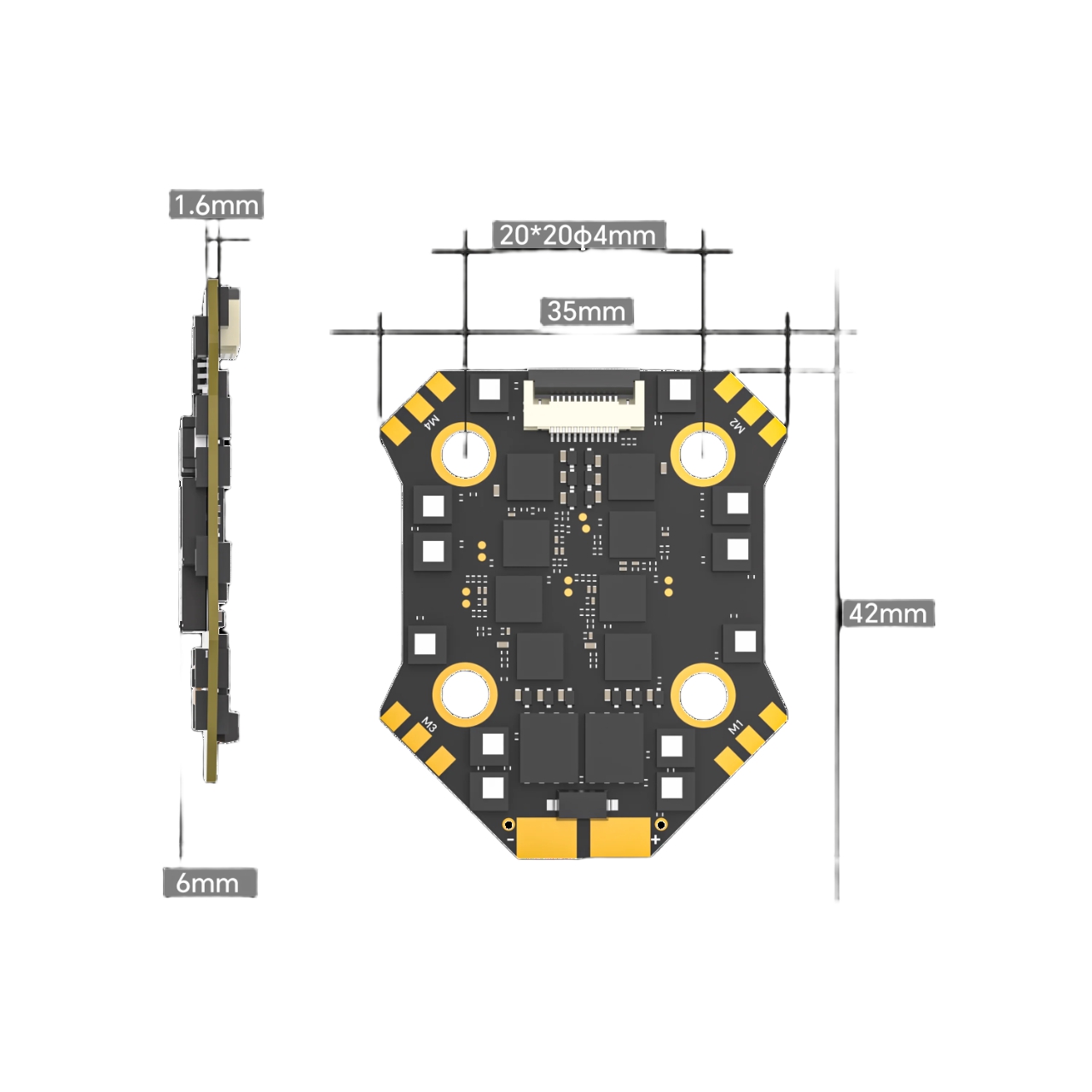 Zestaw IFlight Borg Mini F7, z – Fpv Flight Controller F7 Stack 60A recenzja i cena