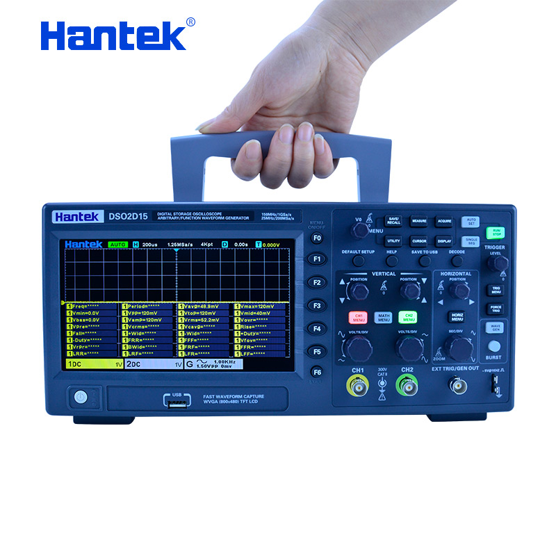 Hantek DSO2C10 2C15 2D10 2D15  – Digital Storage Oscilloscope 100Mhz recenzja i cena